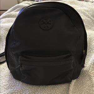 Tory Burch Leather Black Backpack